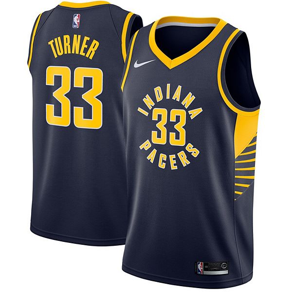 Indiana Pacers Nike Classic Edition Swingman Jersey - White - Myles Turner  - Youth