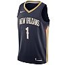 Men's Nike Zion Williamson Navy New Orleans Pelicans 2019 NBA Draft First Round Pick Swingman Jersey - Icon Edition