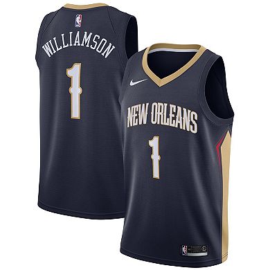 Men's Nike Zion Williamson Navy New Orleans Pelicans 2019 NBA Draft First Round Pick Swingman Jersey - Icon Edition