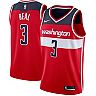 Men's Nike Bradley Beal Red Washington Wizards Swingman Jersey - Icon Edition