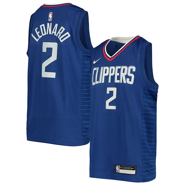 Preschool Nike Kawhi Leonard Royal La Clippers Dri-Fit Swingman Player Jersey - Icon Edition