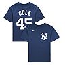 Preschool Nike Gerrit Cole Navy New York Yankees Player Name & Number T-Shirt