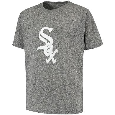 Youth Stitches Heathered Black Chicago White Sox Snow T-Shirt