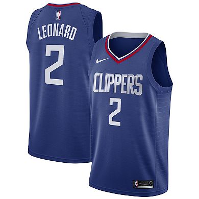 Men's Nike Kawhi Leonard Blue LA Clippers 2019/20 Swingman Jersey - Icon Edition