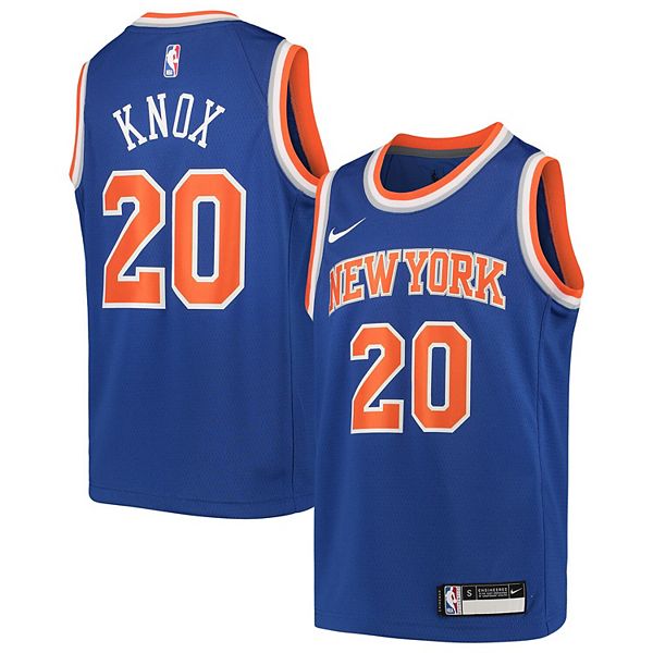 New York Knicks Kevin Knox Knox Golden Edition Limited Jersey 2020