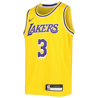 Youth Nike Anthony Davis Gold Los Angeles Lakers Swingman Jersey - Icon ...