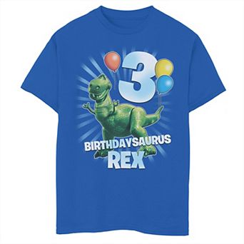 Disney / Pixar's Toy Story Rex Boys 8-20 Birthdaysaurus 3rd Birthday Graphic Tee
