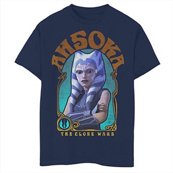 Boys 6-20 Star Wars: The Clone Wars Ahsoka Portrait Graphic Tee