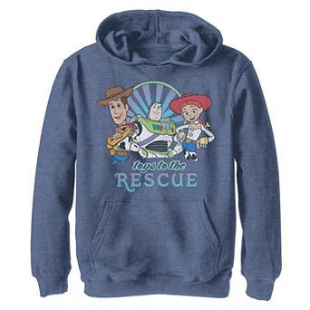 Disney / Pixar Toy Story Boys 8-20 Jessie Woody Buzz Toys To The Rescue Pullover Graphic Hoodie