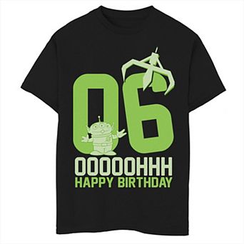 Disney / Pixar's Toy Story Aliens Boys 8-20 OOOOH Happy 6th Birthday Graphic Tee