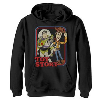 Disney / Pixar Toy Story Boys 8-20 Woody And Buzz Vintage Pullover Graphic Hoodie
