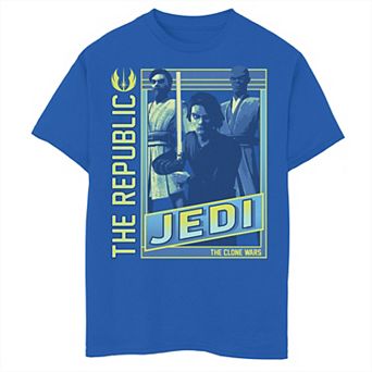 Boys 8-20 Star Wars: The Clone Wars The Republic Jedi Poster Graphic Tee