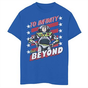 Disney / Pixar's's Toy Story Buzz Lightyear Boys 8-20 Infinity And Beyond Poster Graphic Tee
