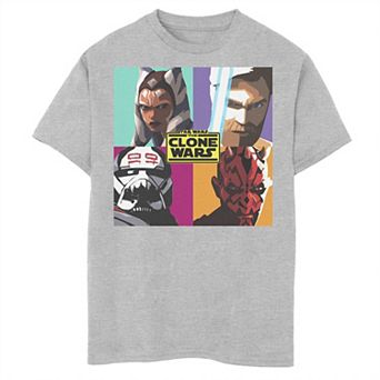 Boys 6-20 Star Wars: The Clone Wars Pop Art Box Up Graphic Tee