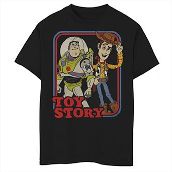 Disney / Pixar's Toy Story Woody & Buzz Lightyear Boys 8-20 Vintage Graphic Tee