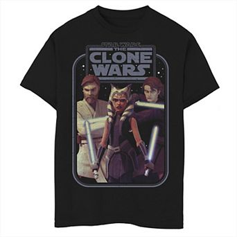 Boys 6-20 Star Wars: The Clone Wars Heroes Group Shot Graphic Tee