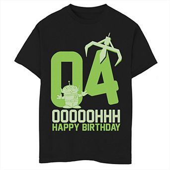 Disney / Pixar's Toy Story Aliens Boys 8-20 OOOOH Happy 4th Birthday Graphic Tee