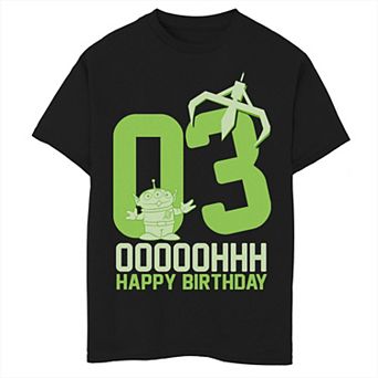 Disney / Pixar's Toy Story Aliens Boys 8-20 OOOOH Happy 3rd Birthday Graphic Tee