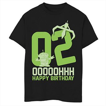 Disney / Pixar's Toy Story Aliens Boys 8-20 OOOOH Happy 2nd Birthday Graphic Tee
