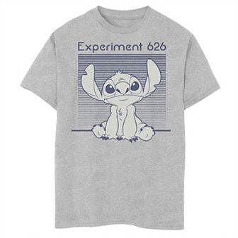 Disney's Lilo & Stitch Boys 8-20 Experiment 626 Striped Portrait Graphic Tee