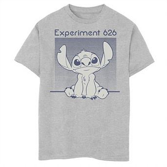 Disney's Lilo & Stitch Boys 8-20 Experiment 626 Striped Portrait Graphic Tee