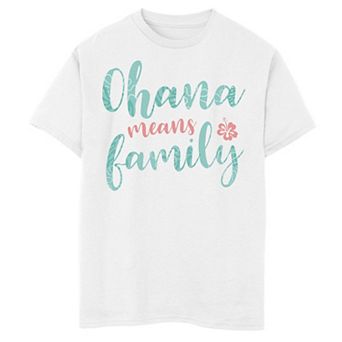 Disney's Lilo & Stitch Boys 8-20 Ohana Means Family Tropical Fill Graphic Tee