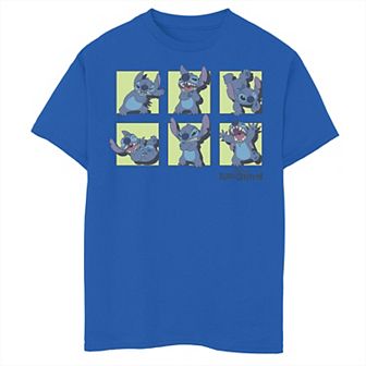 Disney's Lilo & Stitch Boys 8-20 Poses Of Stitch Panels Graphic Tee