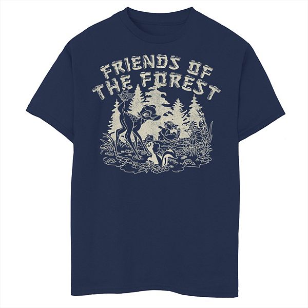 Disney's Bambi Boys 8-20 Group Shot Friends Of The Forest Graphic Tee