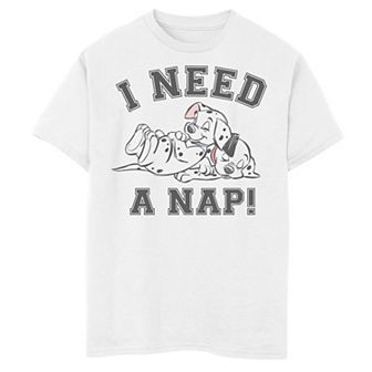 Disney's 101 Dalmatians Boys 8-20 Sleeping Puppies I Need A Nap Graphic Tee