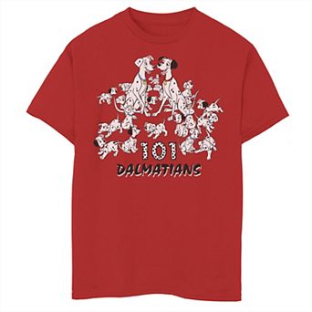 Disney's 101 Dalmatians Boys 8-20 Happy Family Puppies Group Graphic Tee