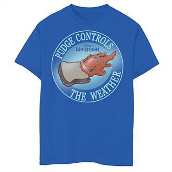 Disney's Lilo & Stitch Boys 8-20 Pudge Controls Weather Graphic Tee