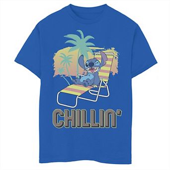 Disney's Lilo & Stitch Boys 8-20 Chillin' Beach Chair Portrait Graphic Tee