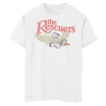 Disney's The Rescuers Boys 6-20 Flying Distressed Classic Logo Graphic Tee