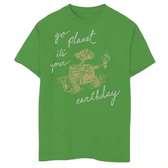Disney / Pixar's Wall-E Boys 8-20 Go Planet It's Your Earthday Graphic Tee