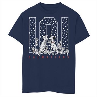Disney's 101 Dalmatians Boys 6-20 Spotted Family Portrait Graphic Tee