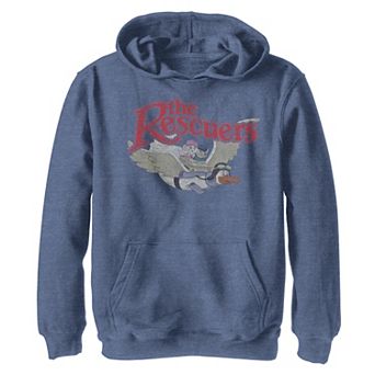Disney's The Rescuers Boys 8-20 Flying Distressed Classic Logo Graphic Hoodie