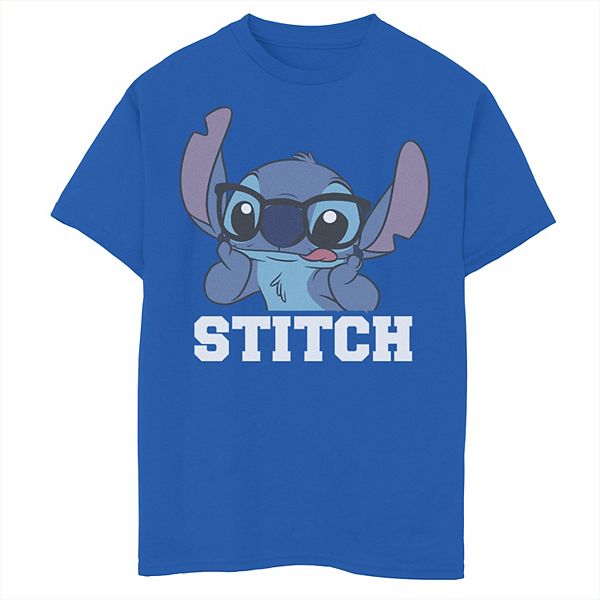 Disney's Lilo & Stitch Boys 8-20 Nerdy Stitch Portrait Graphic Tee