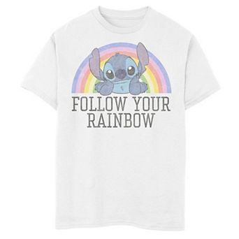 Disney's Lilo & Stitch Boys 8-20 Stitch Rainbow Graphic Tee