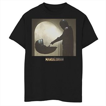 Boys 6-20 Star Wars The Mandalorian The Child aka Baby YodaScene Logo Graphic Tee
