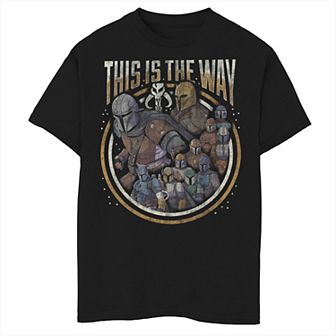 Boys 8-20 Star Wars The Mandalorian Group Shot This Is The Way Graphic Tee