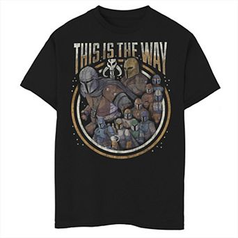 Boys 8-20 Star Wars The Mandalorian Group Shot This Is The Way Graphic Tee