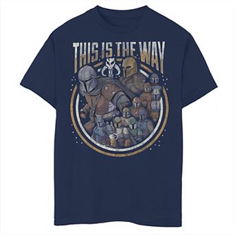 Boys 8-20 Star Wars The Mandalorian Group Shot This Is The Way Graphic Tee