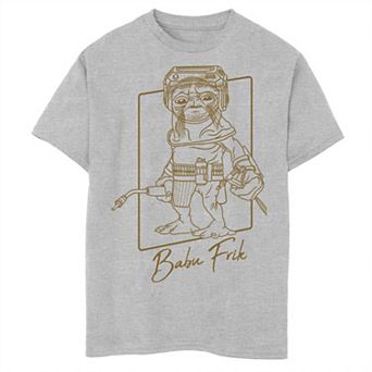 Boys 6-20 Star Wars The Rise Of Skywalker Babu Frik Outline Graphic Tee