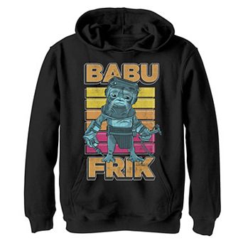 Boys 8-20 Star Wars The Rise Of Skywalker Babu Frik Pop Art Portrait Pullover Graphic Hoodie