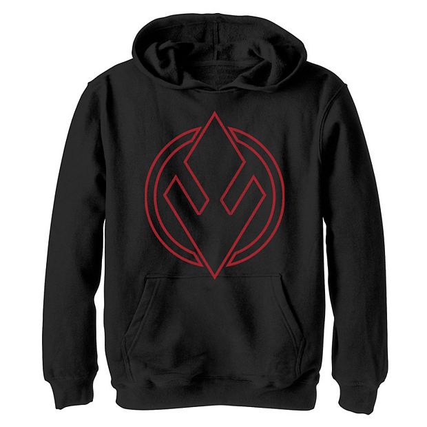 Boys 8 20 Star Wars The Rise of Skywalker Sith Trooper Symbol Pullover Graphic Hoodie