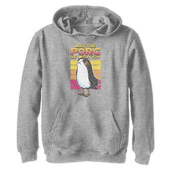 Boys 8-20 Star Wars Retro Porg Big Fleece Pullover Graphic Hoodie