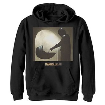 Boys 8-20 Star Wars The Mandalorian The Child aka Baby YodaScene Logo Pullover Graphic Hoodie
