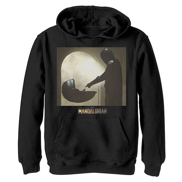 Boys 8 20 Star Wars The Mandalorian The Child aka Baby YodaScene Logo Pullover Graphic Hoodie