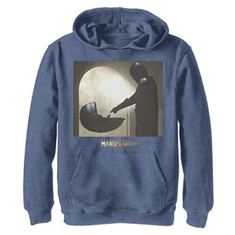 Boys 8-20 Star Wars The Mandalorian The Child aka Baby YodaScene Logo Pullover Graphic Hoodie