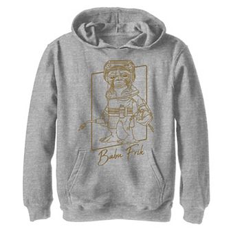 Boys 8-20 Star Wars The Rise Of Skywalker Babu Frik Outline Pullover Graphic Hoodie